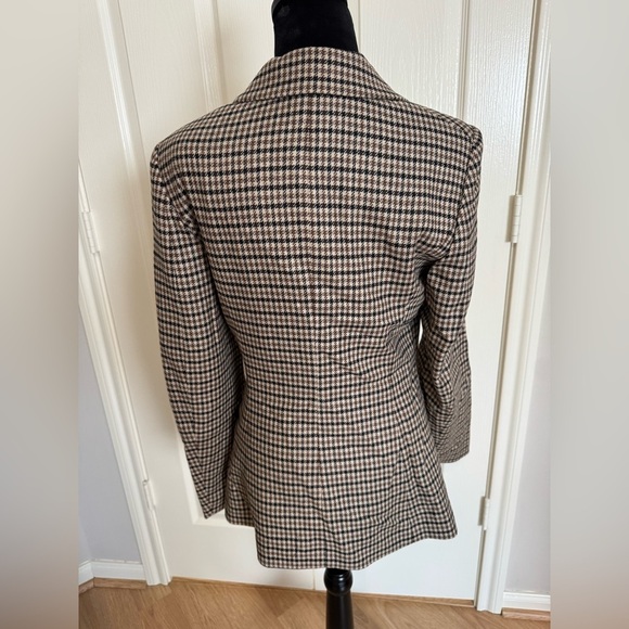 RAG & BONE Drew Houndstooth Blazer Multi Tan Academia NWT - Picture 13 of 13